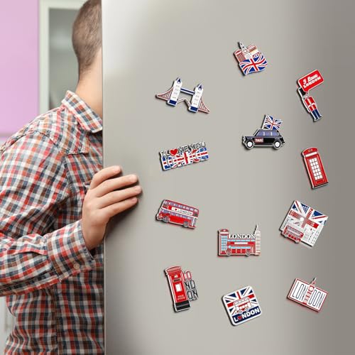 Set 12 Imánes Decorativos London para Refrigerador miniatura 6