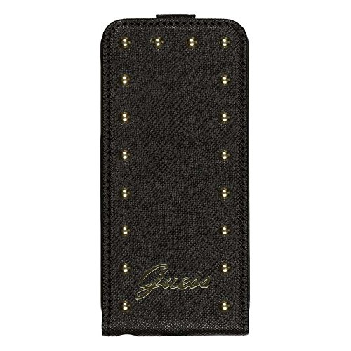 Custodia Iphone 5/5S Guess Flip chiodato nero