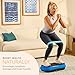 Lifepro Waver Mini Vibration Plate - Whole Body Vibration Platform Exercise Machine - Home & Travel Workout Equipment for Weight Loss, Toning & Wellness - Max User Weight 260lbs (Blue)