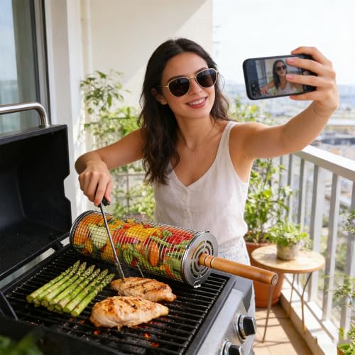 Panier de barbecue en acier inoxydable lavable en machine pour simplifier vos repas