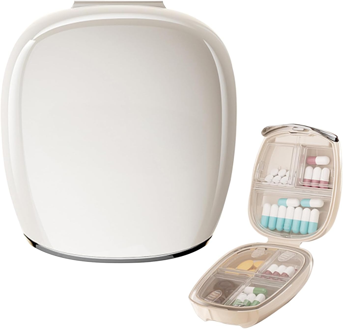 Organizer giornaliero per pillole, organizer da viaggio settimanale – Custodia portatile per integratori per piccoli oggetti, adulti, anziani, palestra, viaggi