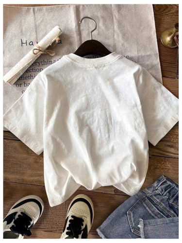 SOLY HUX Girl's Number Graphic Tees Short Sleeve Crew Neck T Shirt Y2k Summer Tops2