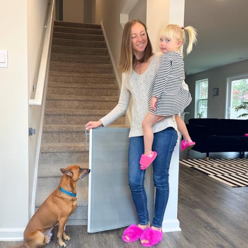 HomzAssist Retractable Baby Gates, Dog Gate or Baby Gate for Stairs, Doorways Hallways, 33
