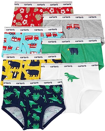 Carter's Boy's 7 Pack Cotton Briefs (10/12, Muti Boys)