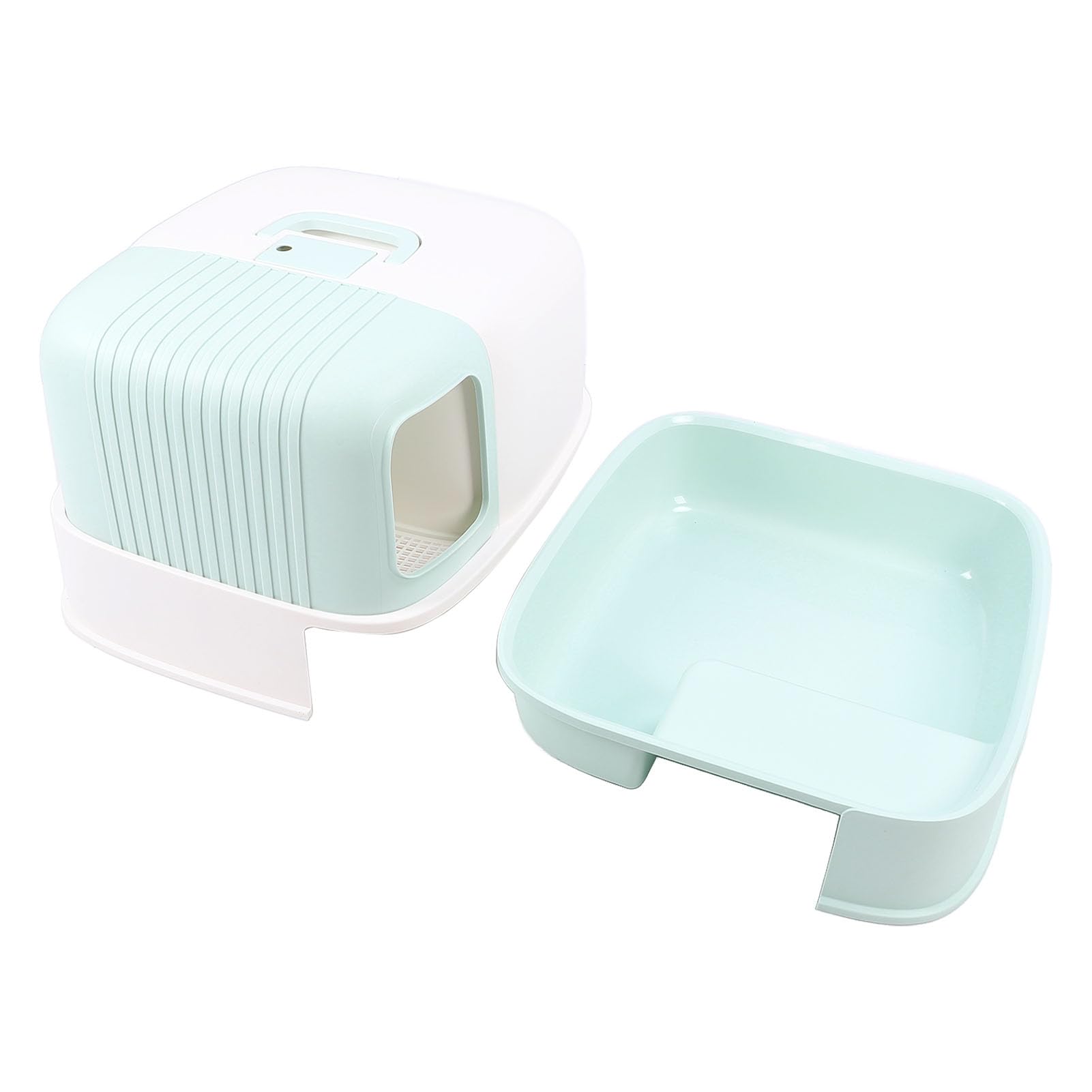 Lettiera per gatti spaziosa, isola efficacemente e riduce al minimo la diffusione degli odori, riduce i problemi associati, la lettiera per gatti dispone di un cassetto per lettiera per gatti