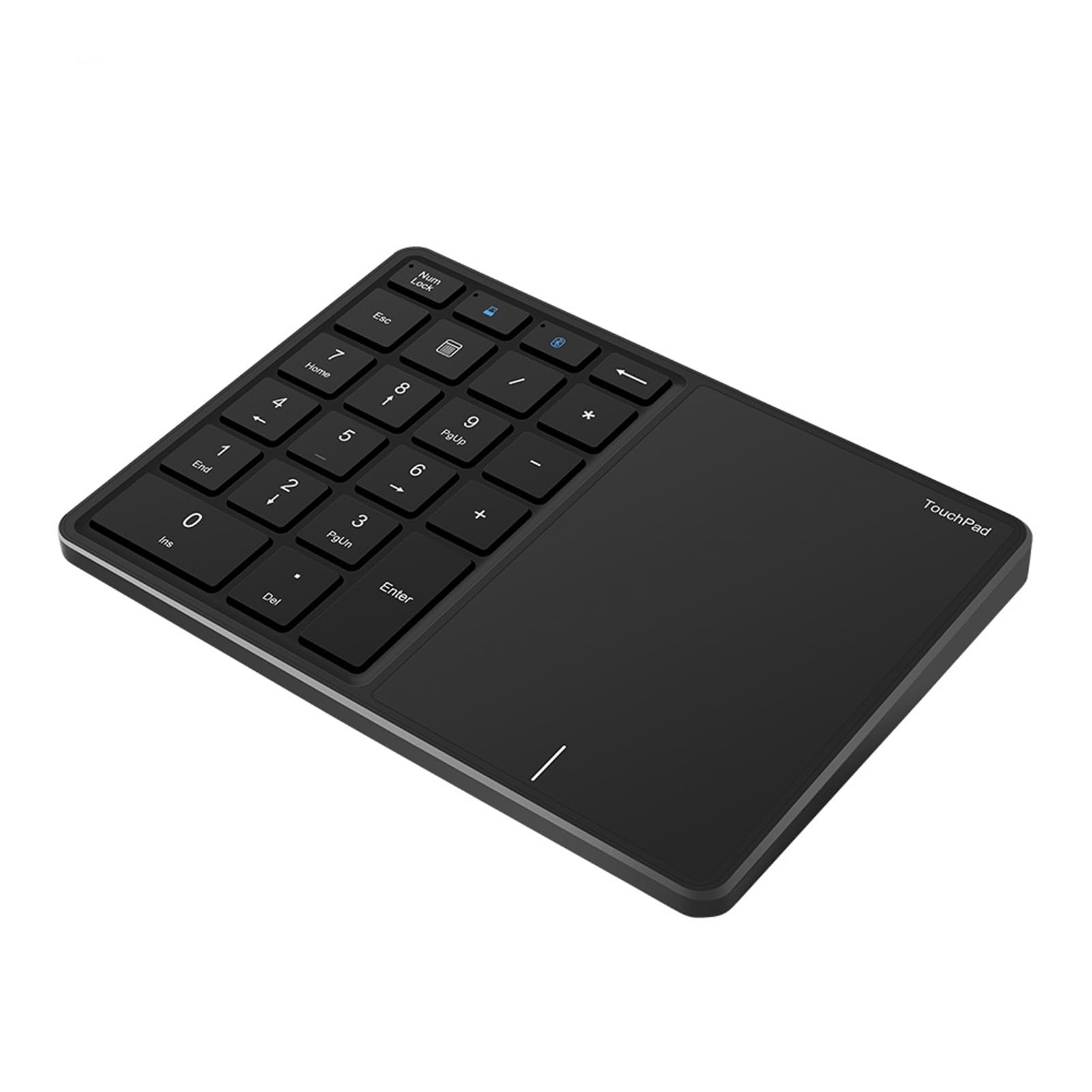 Sanpyl Wireless Numeric Keypad, 2 in 1 22 Keys 2.4G Touchpad Bluetooth 4.2 Numeric Keypad, Type C Charging 500mAh Financial Accounting Keyboard, for Laptop, PC, (Black)-image-47