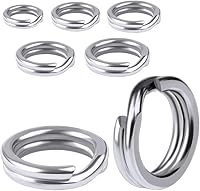 NEU AMZfishing® 20x Power Sprengringe in 12 Größen | Sprengringe Edelstahl | Sprengringe Set | Sprengringe Angeln Norwegen | Sprengringe Sortiment | Angeln Sprengringe (20 Stück, #6 (17kg)) 3