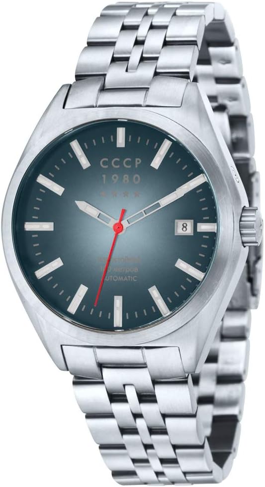CCCP Men's CP-7012-33 Shchuka Analog Display Automatic Self Wind Silver Watch
