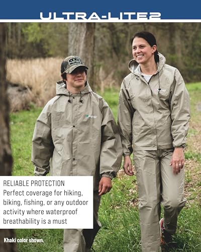 FROGG TOGGS Women's Ultra-Lite2 Medium Rain Suit in Seafoam and Black - Image 6