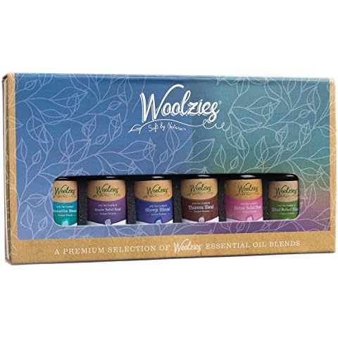 Woolzies Essential oil gift set of 6 Therapeutic essential oils, blend of essential oils Cover