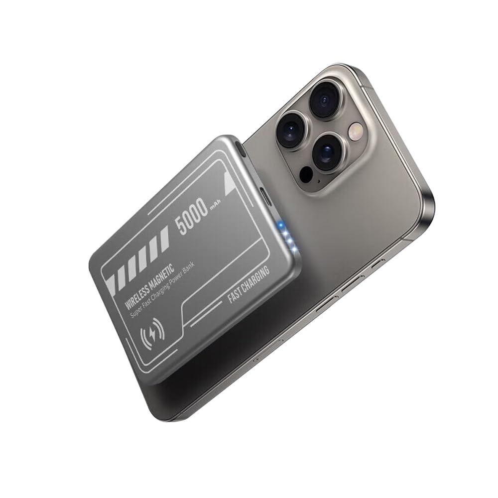 Amazon | モバイル バッテリー 5000mAh 小型【2026新登場・ MagSafe
