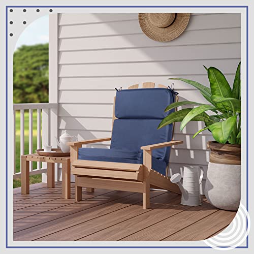 Outdoor Chair Cushion High Pack Patio Cushion Beach Lounge Cushion Patio Furniture Seat Cushion Water Resistant Chaise Replacement Cushion For Outside Balcony Lawn Pool Backyard (Purplish Blue, 4) #TOP6
