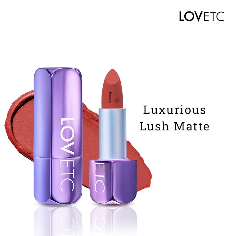 Image of HD Matte Lipstick, Transfer-Proof Makeup, Sweet Swagger, 4.2g | Hyaluronic Acid & Marula Oil Formula, All-Day Wear, One-Glide Application With Rich Colour Payoff, Vegan & Paraben Free