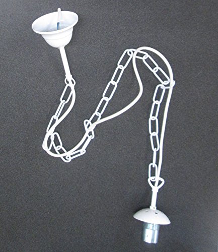 Preisvergleich Produktbild Lampenpendel Kettenpendel Lampenaufhängung E27 max 100W weiß