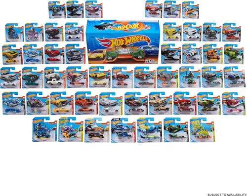 hot wheels toy cars amp trucks 50-pack of 164 scale vehicles individually packaged styles may vary amazon exclusive