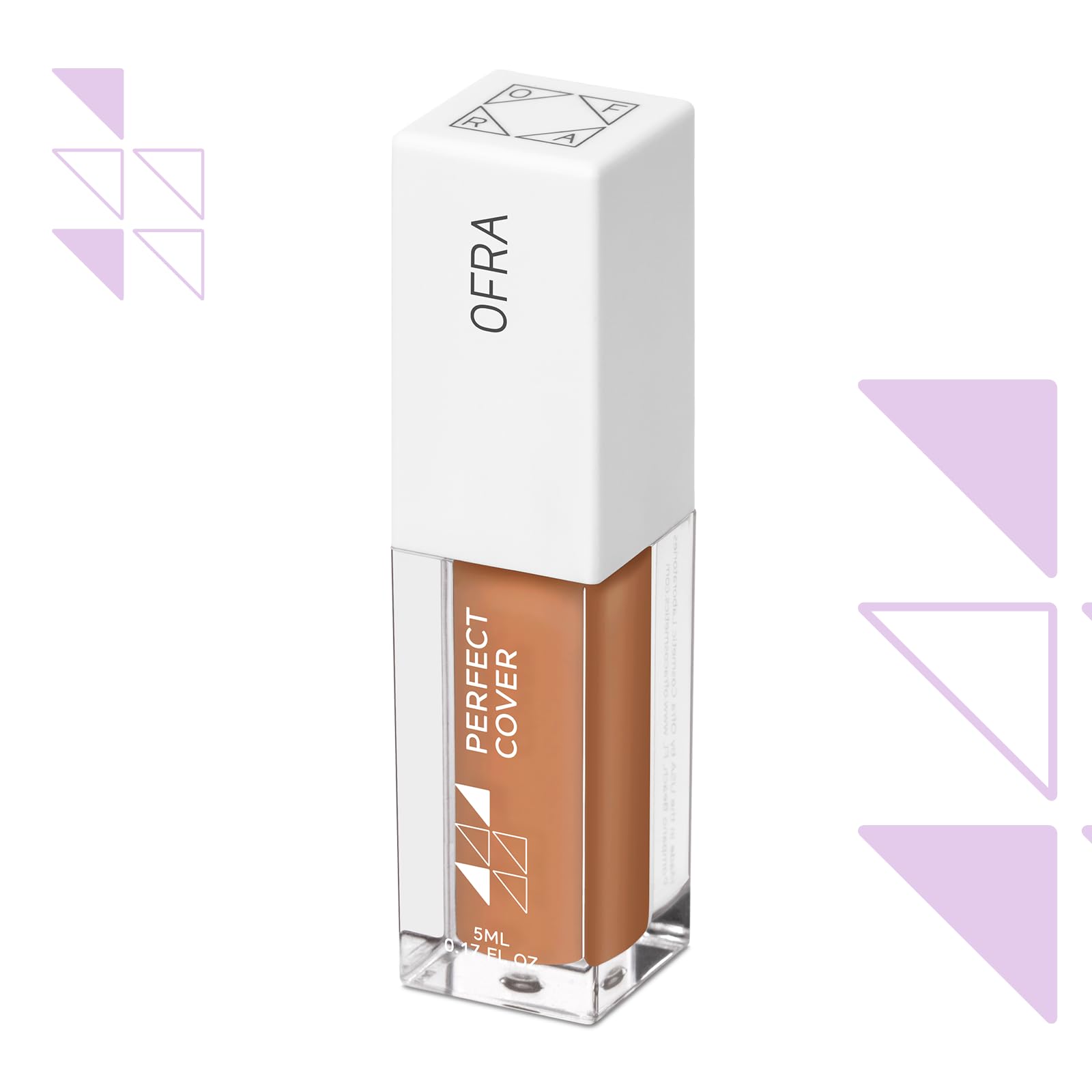 Ofra Cover Concealer - Tan Chestnut - Natural Finish Liquid Concealer - Hydrating, Smoothing, Blendable, and Long-Lasting Formula - Face Makeup and Under Eye Color Corrector for Dark Circles - 5 ml