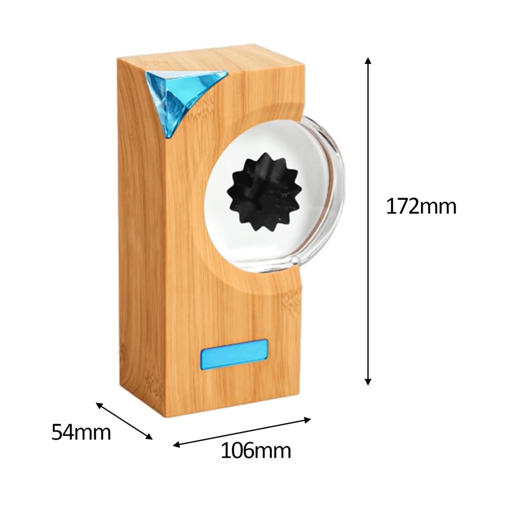Lampe de Rythme Musical en Ferrofluide Équipement de Captage de Liquide Magnétique en Ferrofluide Capteur de Musique Visuelle Partenaire Sonore de Bureau B