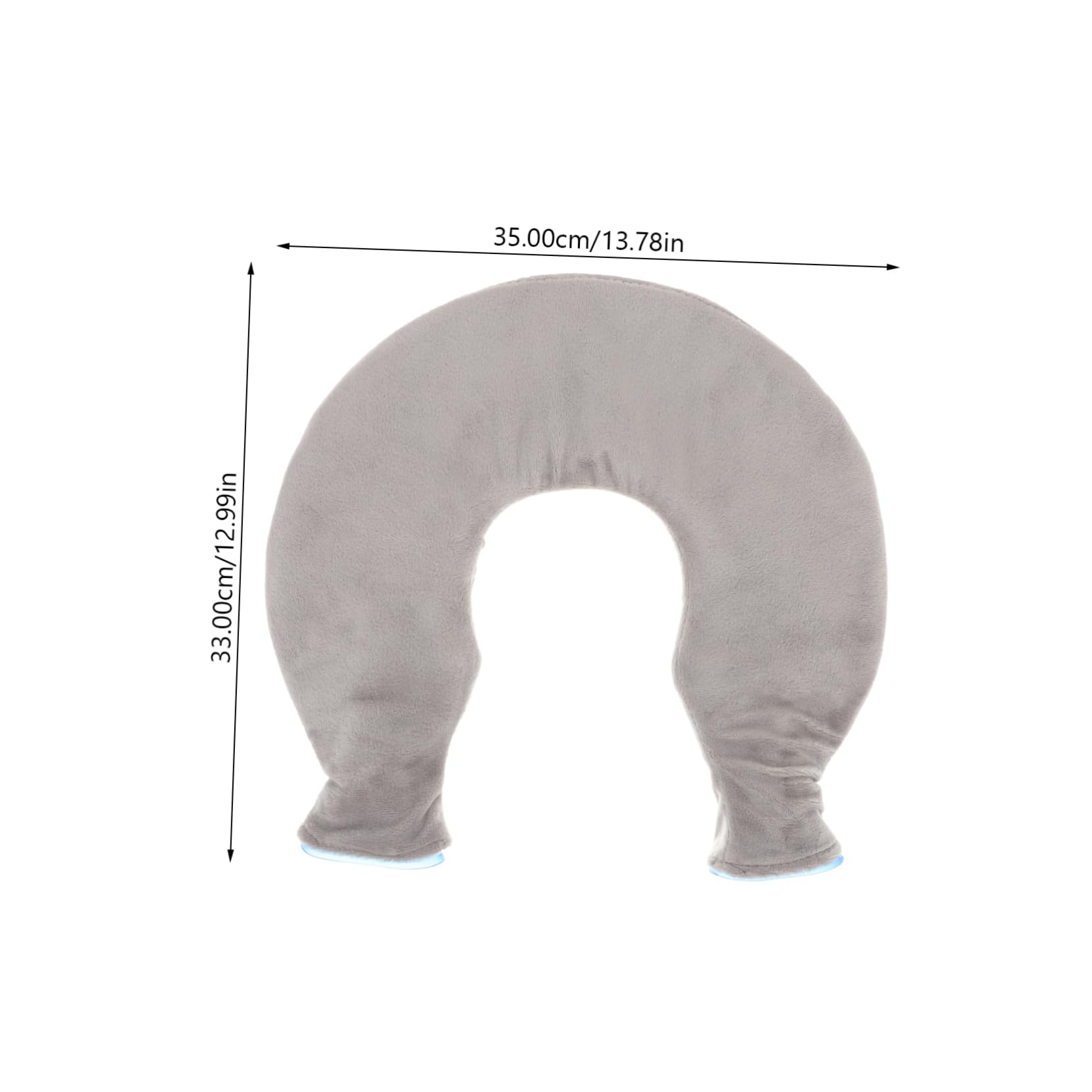 Veemoon Impacco Freddo Caldo a U in Pvc Trasparente per Collo e Spalle, Riutilizzabile e Lenitivo, per Sollievo e Riabilitazione
