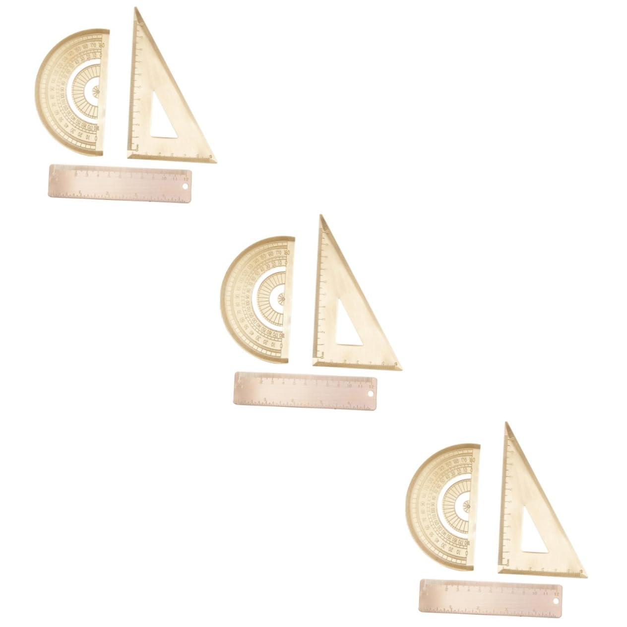 3sets Geometrici Righello e Goniometro Per Misurazione e Utensile Portatile Per e Tecnica