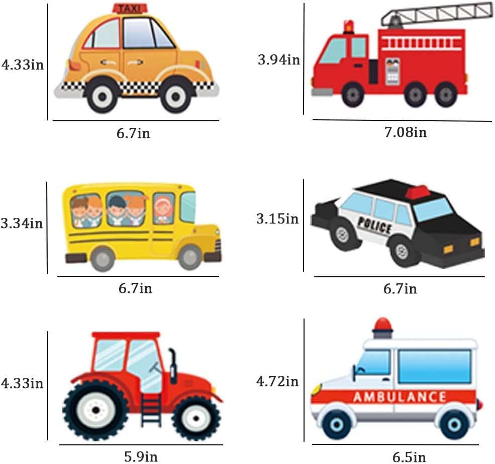 Miniatura 4 de Decoraciones de remolinos colgantes para fiestas de transporte, 30 unidades, con temática de autos, guirnalda de pancarta de feliz cumpleaños para