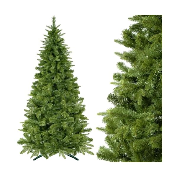 SPRINGOS Sapin de Noël artificiel du Caucase, 180 cm, avec support 51UgmlJDPDL. SS600