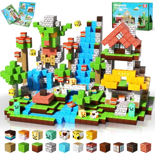 ToyUnited Nightmare Magnetic Building Blocks 150 Pieces XXL Set - Creative 3D Building Toy Magnetic Building Blocks for Children from 3 | Safe & STEM-Certified Gifts for Children