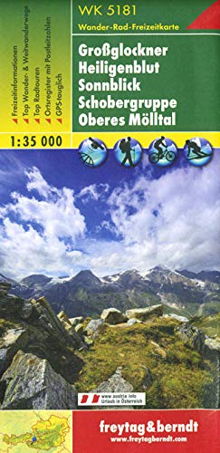 WK 5181 Großglockner - Heiligenblut - Sonnblick - Schobergruppe - Oberes Mölltal, Wanderkarte 1:35 WK 5181 Großglockner - Heiligenblut - Sonnblick - Schobergruppe - Oberes Mölltal, Wanderkarte 1:35