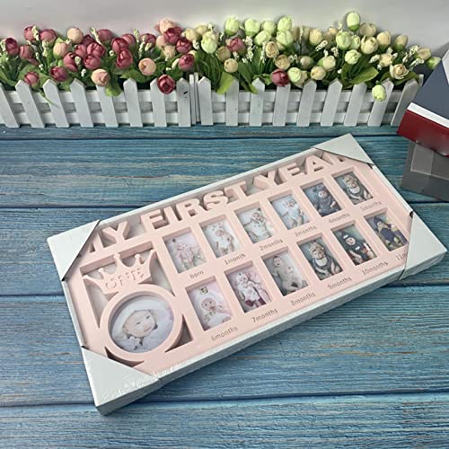 WeiLaiKeQi para Fotos Ano Porta- para Recém-nascidos com Abertura Múltipla, ROSA, Tamanho real