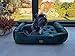 Dogs4Life Hundebett Premium Velours XXL 135 x 100 cm | Hundebett für sehr große Hunde | Orthopädisch | Hundekissen | Waschbar | Outdoor | Mit Rand | Wasserabweisend (XL, ‎Grünes Velours)