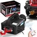NEWTRY 3 in 1 Electric Hoist Winch 1,100lb Wireless Remote Control, Cable Remote Control, 110/120 Volt Portable Power Electric Hoist, Vertically & Horizontally, Lift 16ft/min