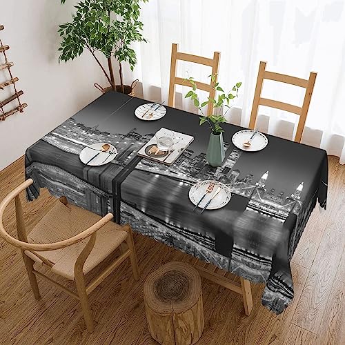 Hzhuaoeg Nappe carrée imprimée New York facile à nettoyer pour fêtes, pique-niques, jardins,...