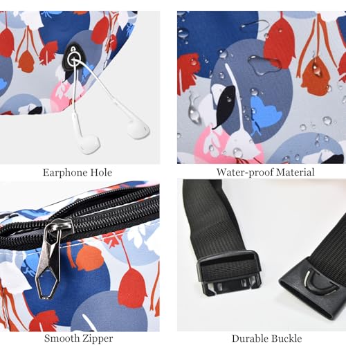 Image of Fanny Pack for Women Men,Crossbody Fanny Pack Water Resistant Sports Waist Bag Pack, Belt Bag for Travel Hiking Running