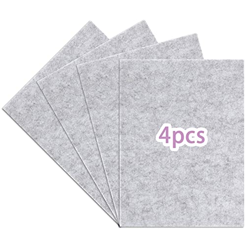 Paquete de 4 almohadillas de fieltro para patas de muebles, 5 mm de grosor, protectores de suelo resistentes autoadhesivos de 20 x 15 cm, almohadillas de muebles de primera calidad para suelos de