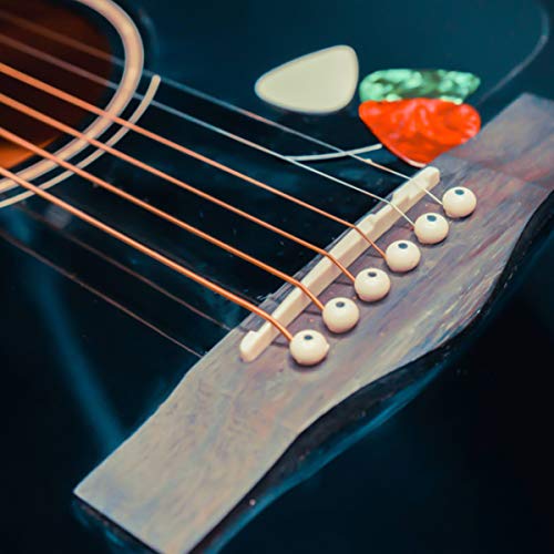 NATUCE Gitaar Brug Pins Pegs, Plastic Gitaar String Pins, Bone Akoestische Gitaar Zadel en Moer, Gitaar Accessoires voor… - Image 7