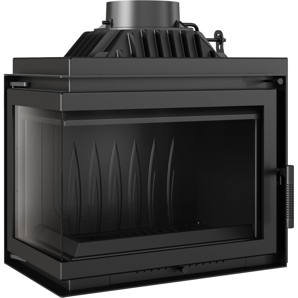 KRATKI Gusseisen Kamin 8kW Simple Kamineinsatz BImSchV Stufe 2, Eco-Design