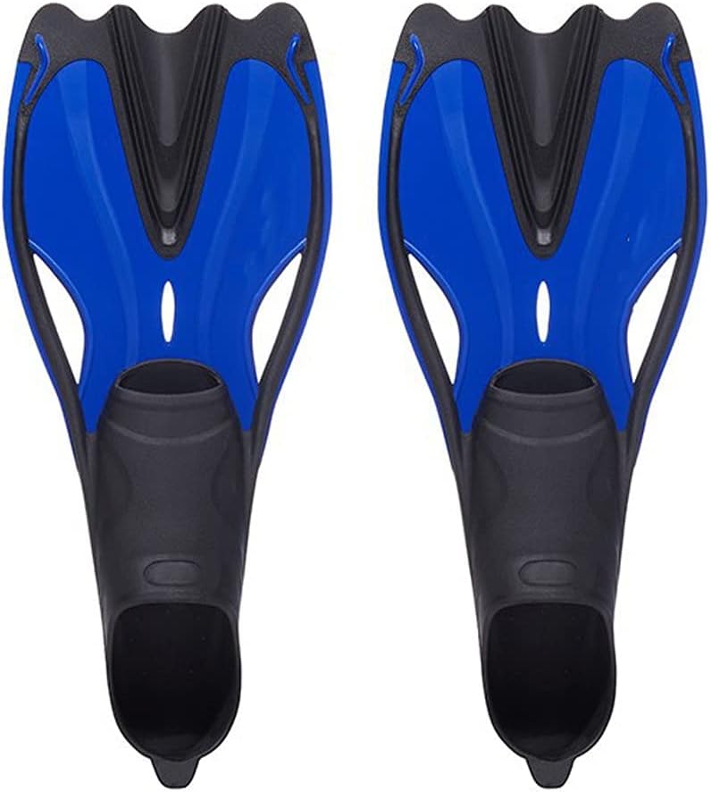 Adult Swimming Fins Outdoor Water Sports Diving Fins Webbed Flippers Snorkeling Training Professional Swim Shoes Scuba Boot (Color : Blue Size : X-Small)