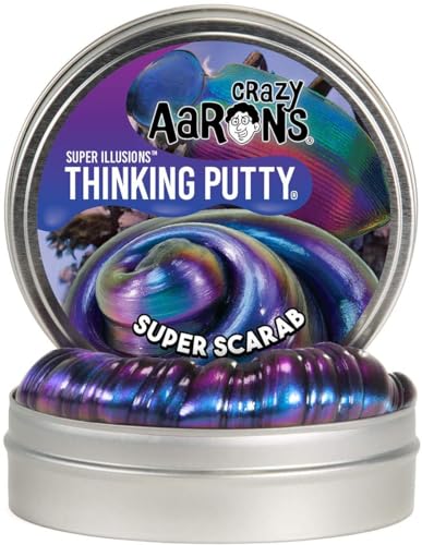 Product Image of the Crazy Aaron's Thinking Putty - Super Scarab - Multi-Color Sensory Putty for Kids...