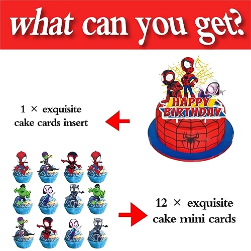 13 decorazioni del cupcake, festa di compleanno