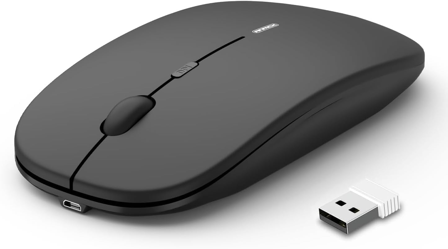 Wireless Mouse Rechargeable Silent Mouse for Laptop PC