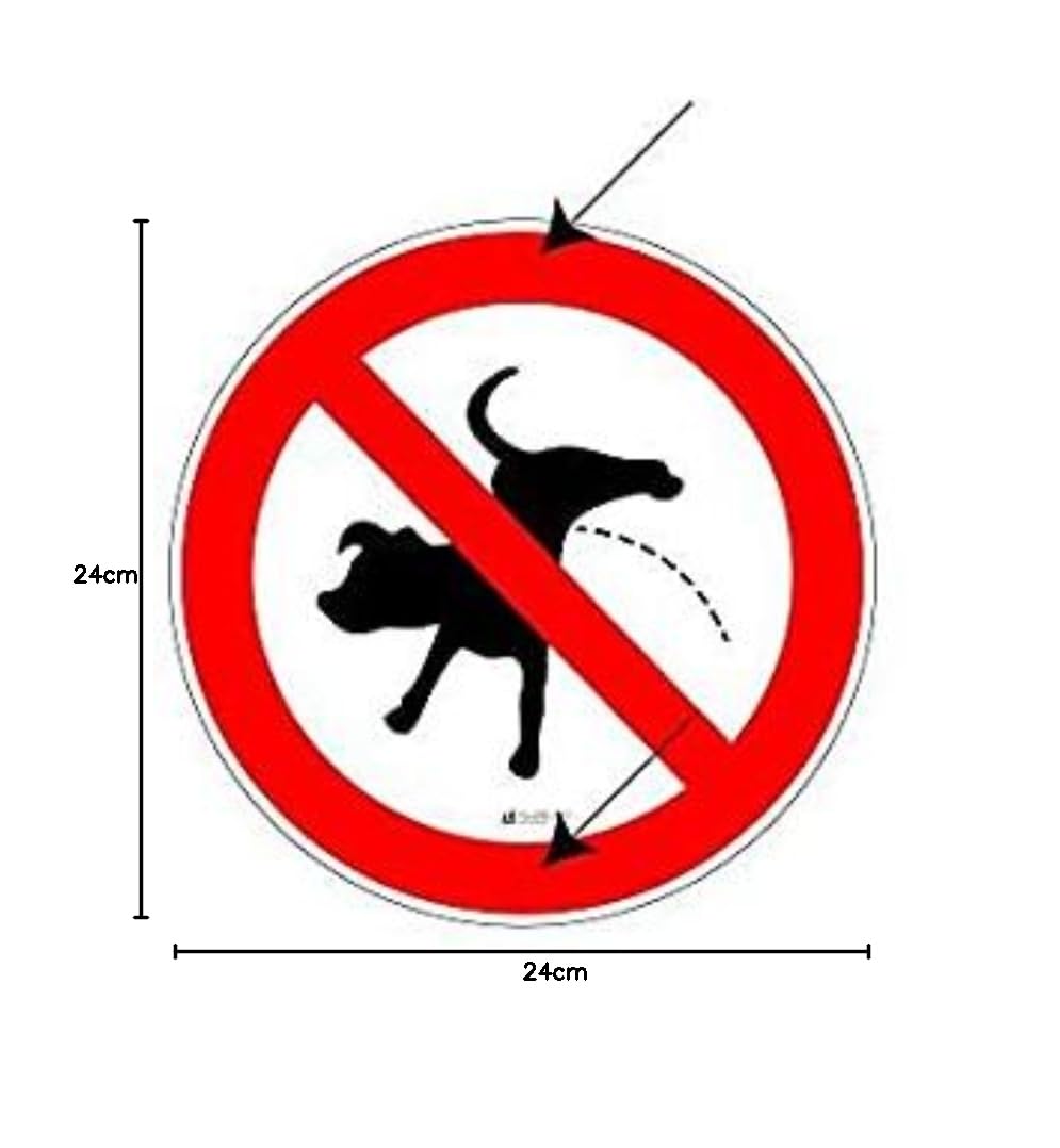 No Dog Fouling Schild – 14,5x14,5 Cm, Acryl, Für Innen & Außen, Mit Bohrlöchern