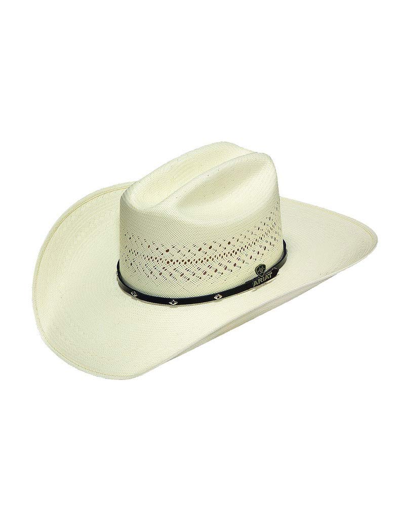 ARIAT Unisex Double S 20X Straw Cowboy Hat - A73118 7 3/8 Natural