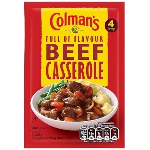 Colmans Colman's Casserole Mix Traditional Beef 40g x 6 Cover