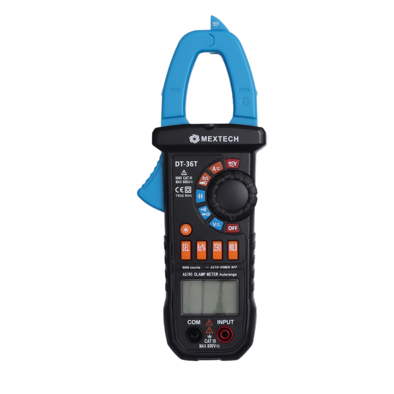 Mextech DT36T 600A Ac/Dc True RMS Digital Clamp Meter 6000 Counts