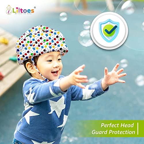 Image of LILTOES Baby Head Protector for Safety of Kids 6M to 3 Years- Baby Safety Helmet with Proper Air Ventilation & Corner Guard Protection (Apple)