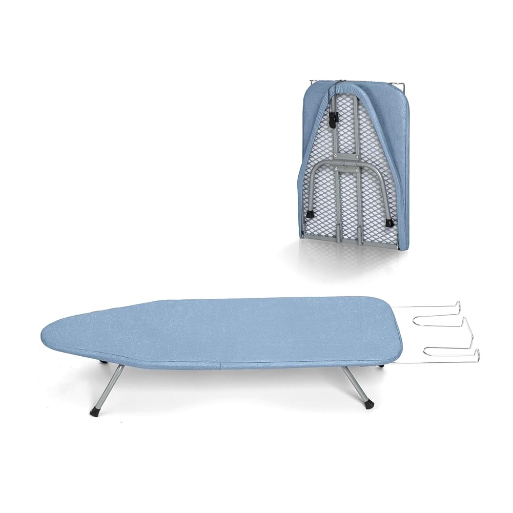 CTRLZS Small Ironing Board Tabletop Mini Folding Iron Board Portable Travel Ironing Table