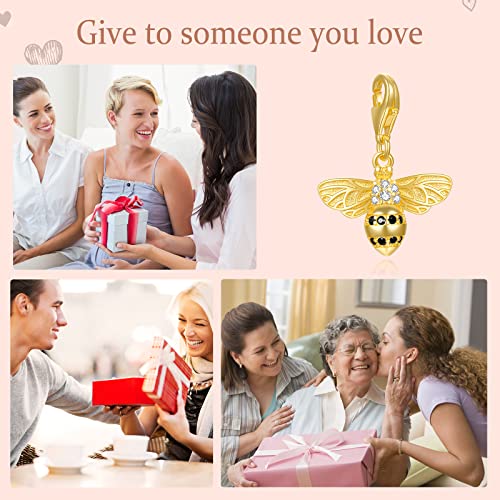 LaMenars Love Verschluss Charms 925 Silber für Frauen Familie Freundin Mutter Herz Anhänger Charm Geeignet für Armbänder & Halsketten Geburtstag Muttertag Geschenk - Image 7