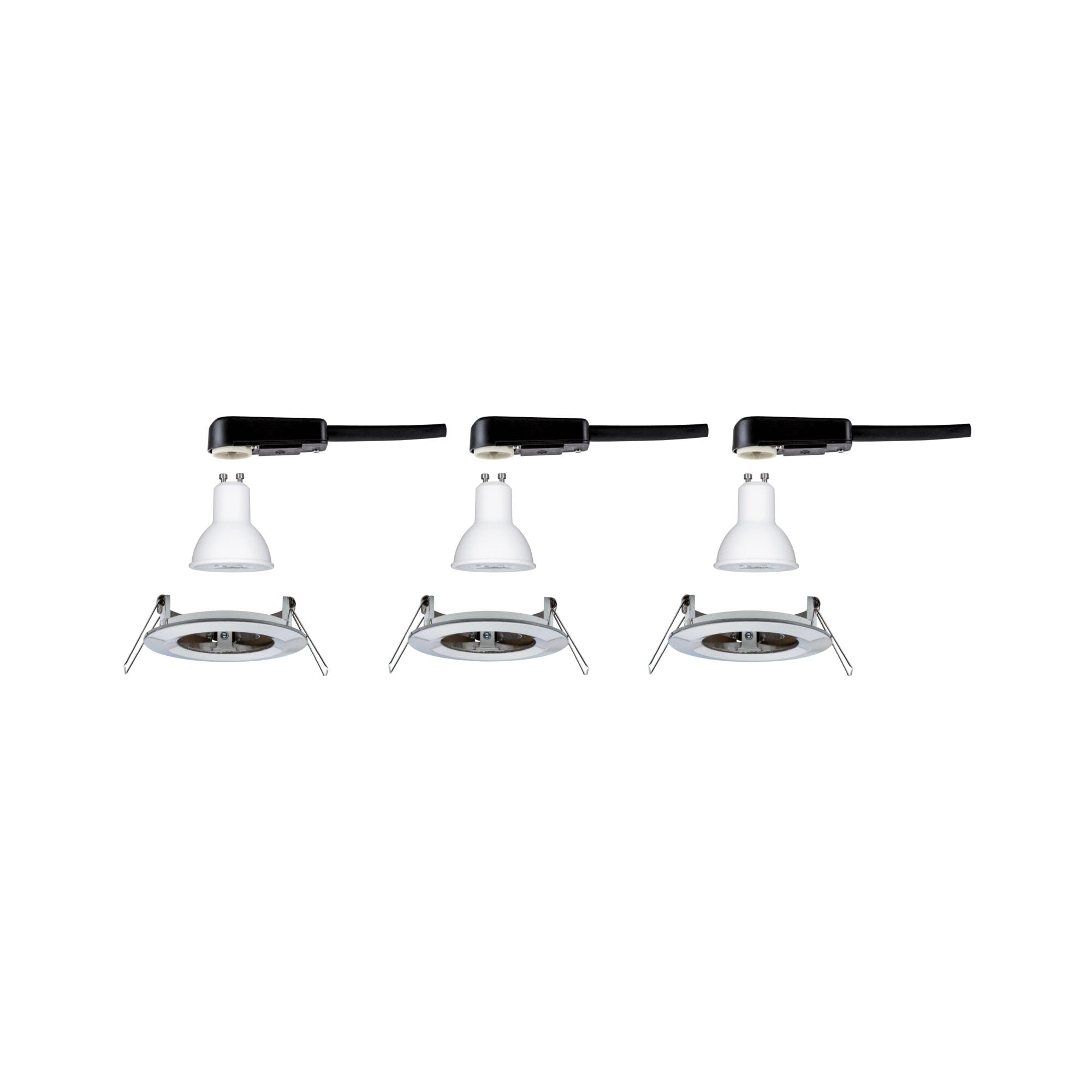 Paulmann 92983 Nova LED oprawa do zabudowy, okrągła, 3x6,5W, 4000K, GU10