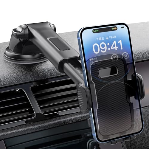 Car Cell Phone Holder for Dashboard, Universal Phone Mount with Suction Cup for Car, Compatible with iPhone/Android - Image 4