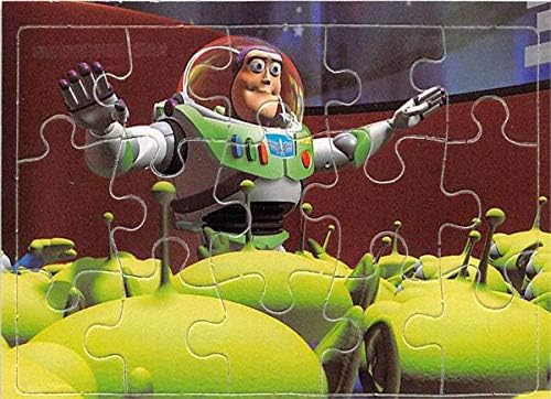 Buzz Lightyear with Aliens trading card Toy Story Disney 1995#56 Puzzel Edition