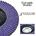 Sali 10 Pack Ceramic Flap Disc 80 Grit 4.5